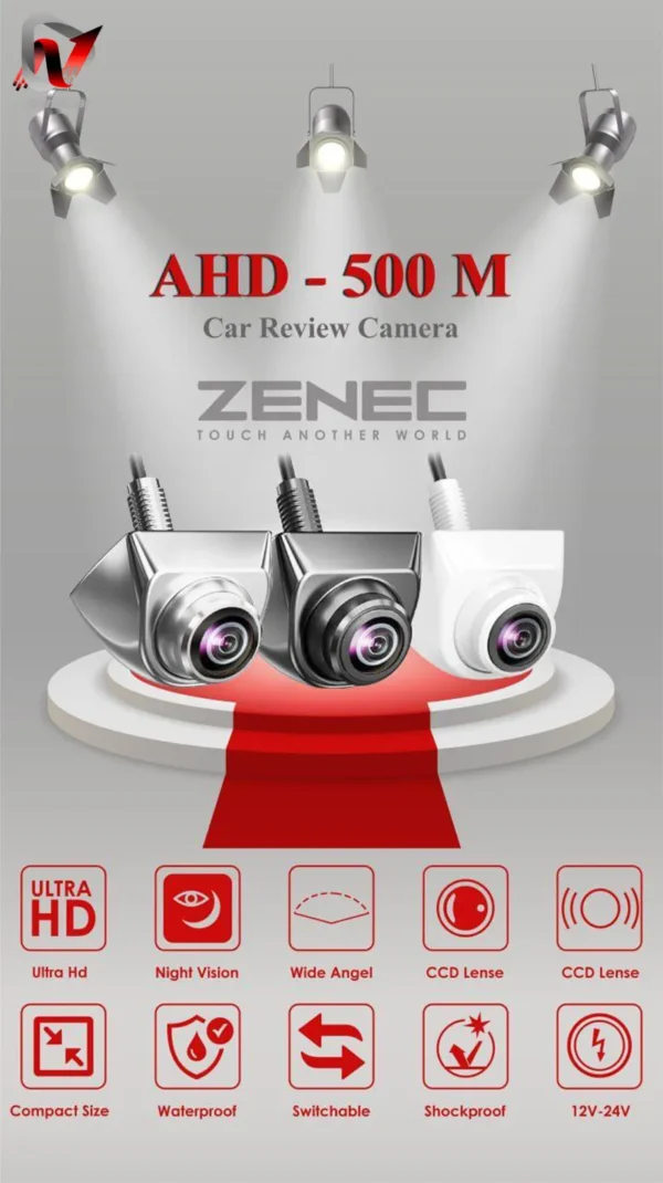 دوربین دنده عقب جدید مدلAHD_M500 از برند زنیک
