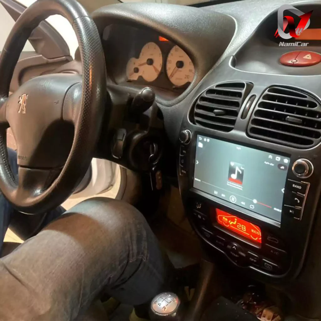 مانیتور پژو 206 فابریک 8 اینچ برند دوال